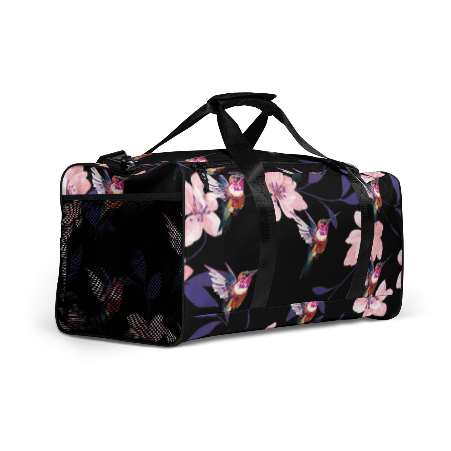 Hummingbird Floral Print Duffle bag