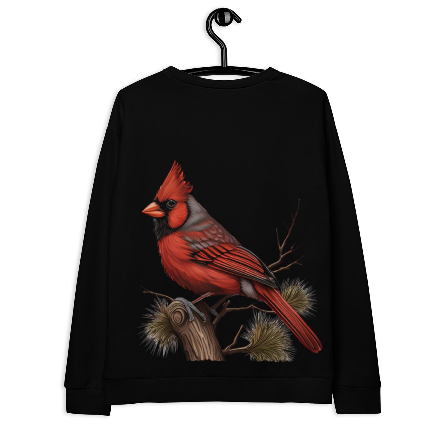 Cardinal Front And Back Bird Graphic Unisex Sweatshirt