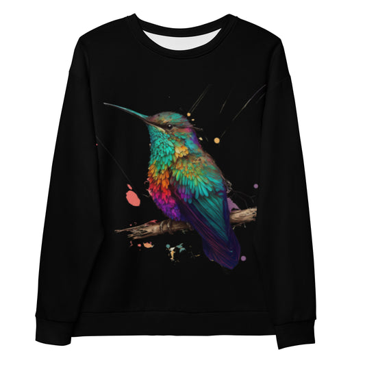 Hummingbird Graphic Colorful Unisex Sweatshirt