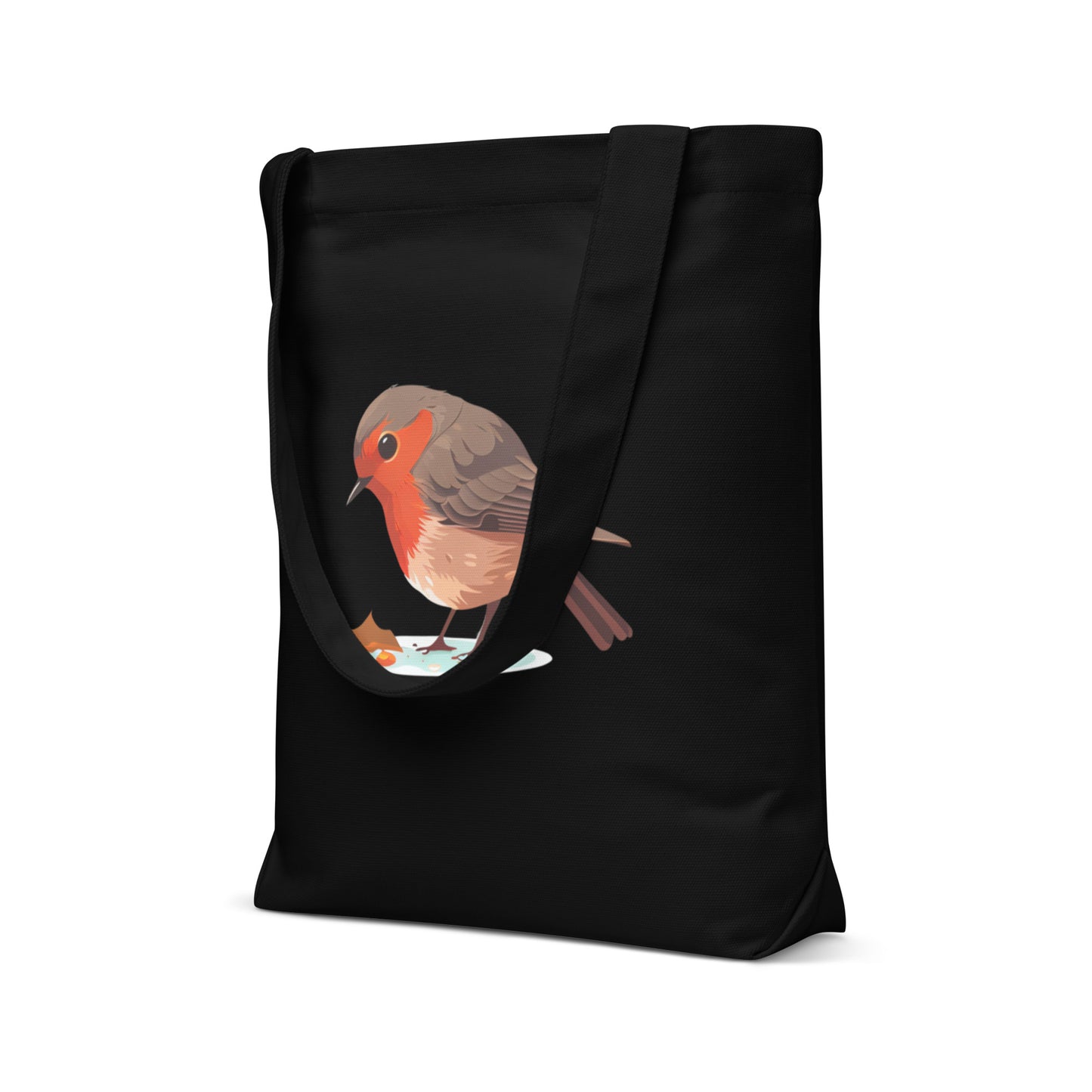 Red Robin Birdwatcher Cotton tote bag