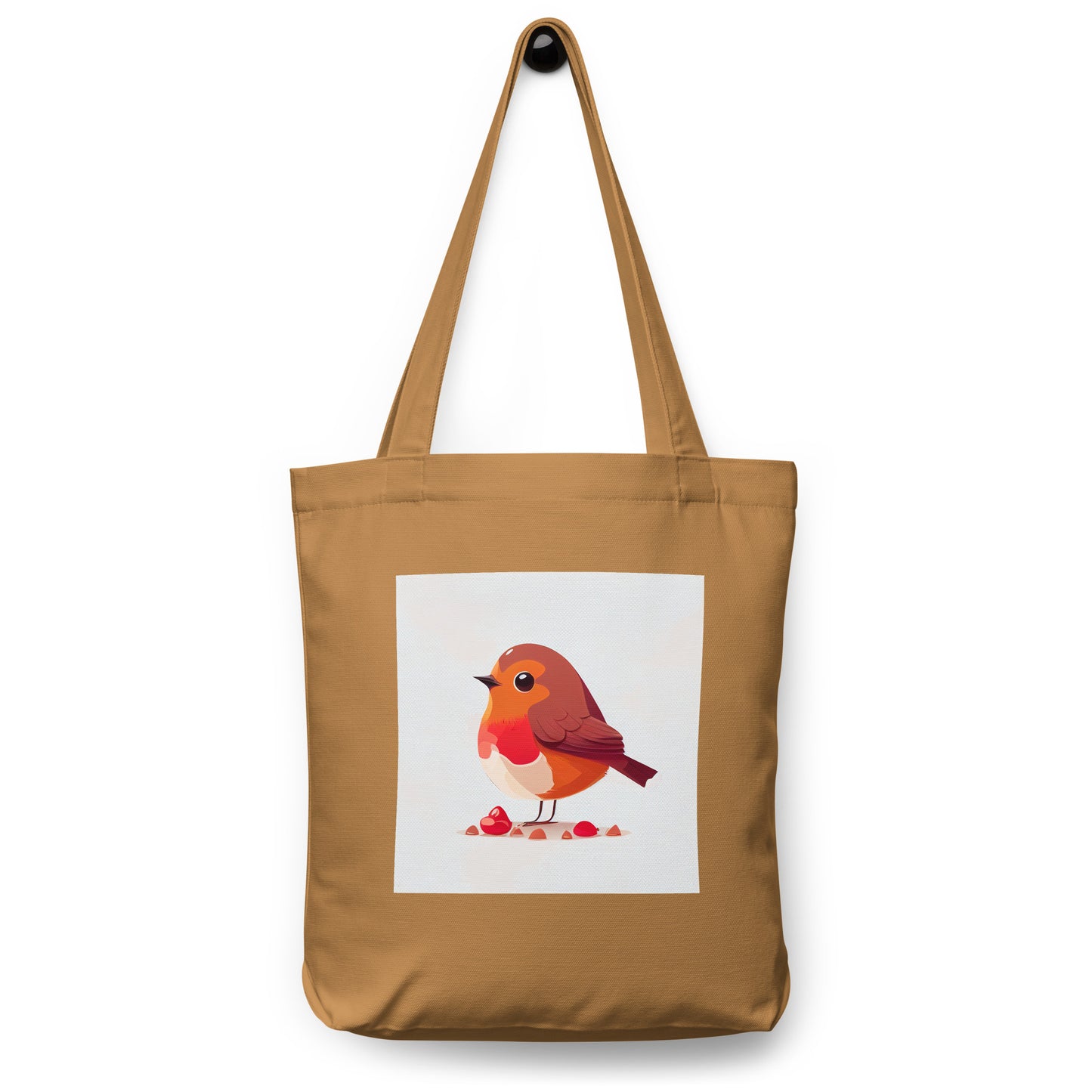 Red Robin Birdwatcher Cotton tote bag