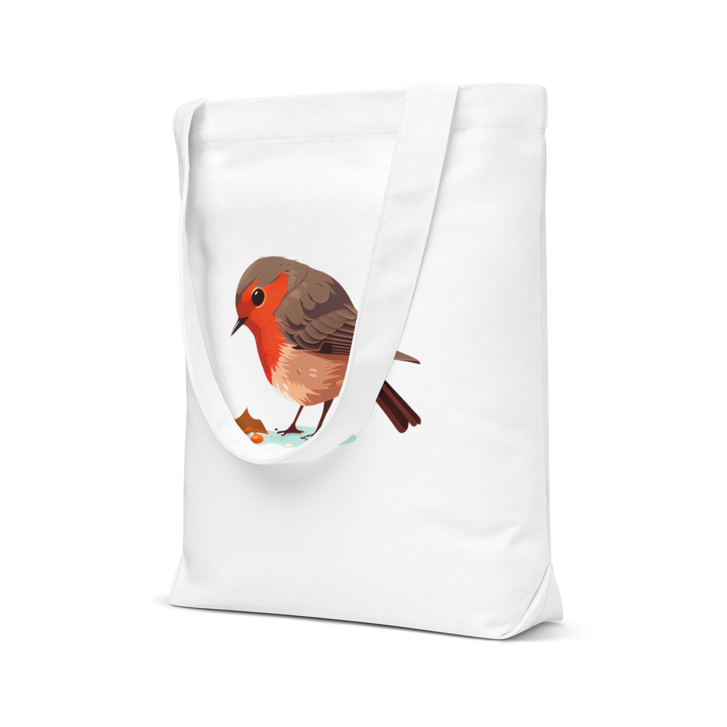 Red Robin Birdwatcher Cotton tote bag