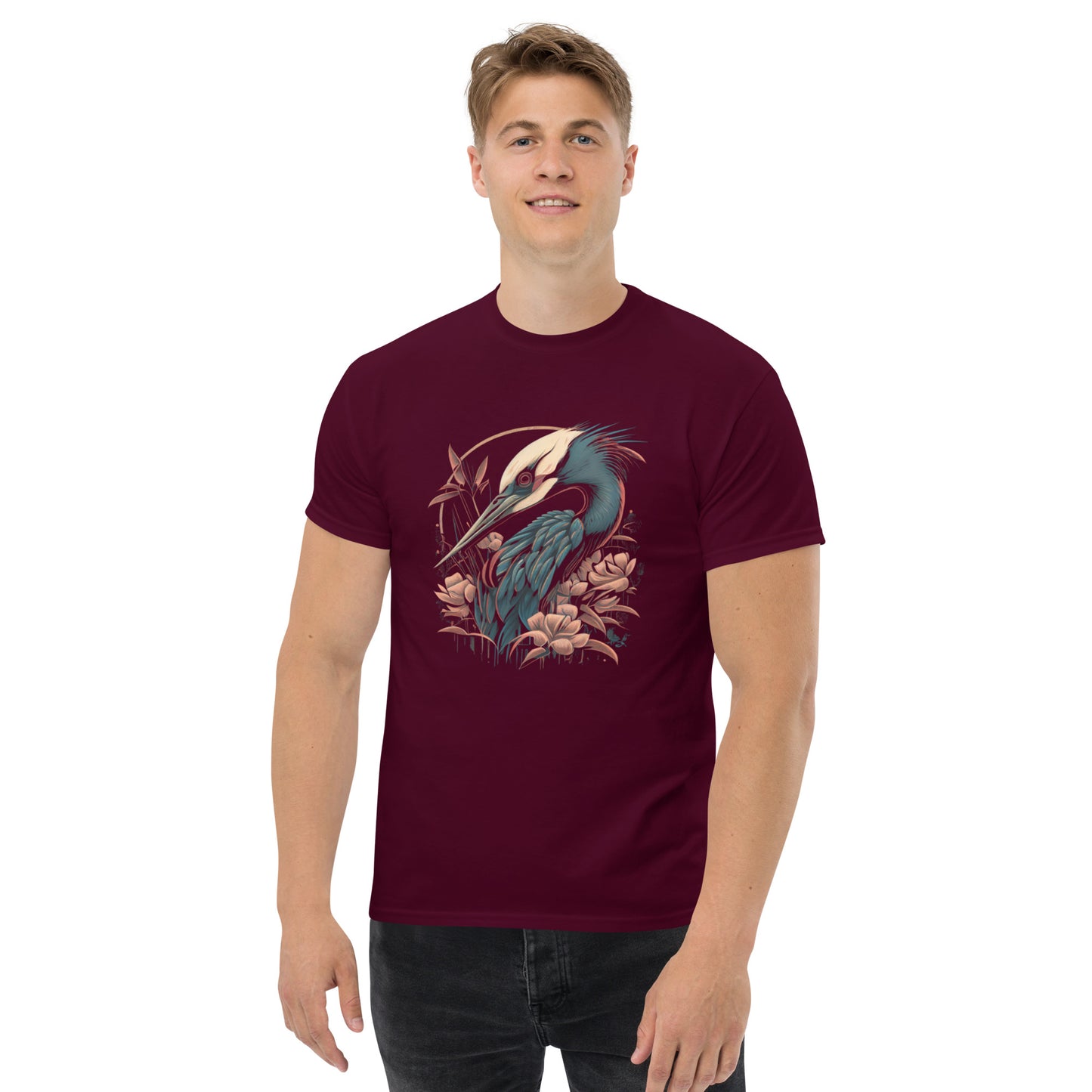 Cool Crane Bird Men's classic tee