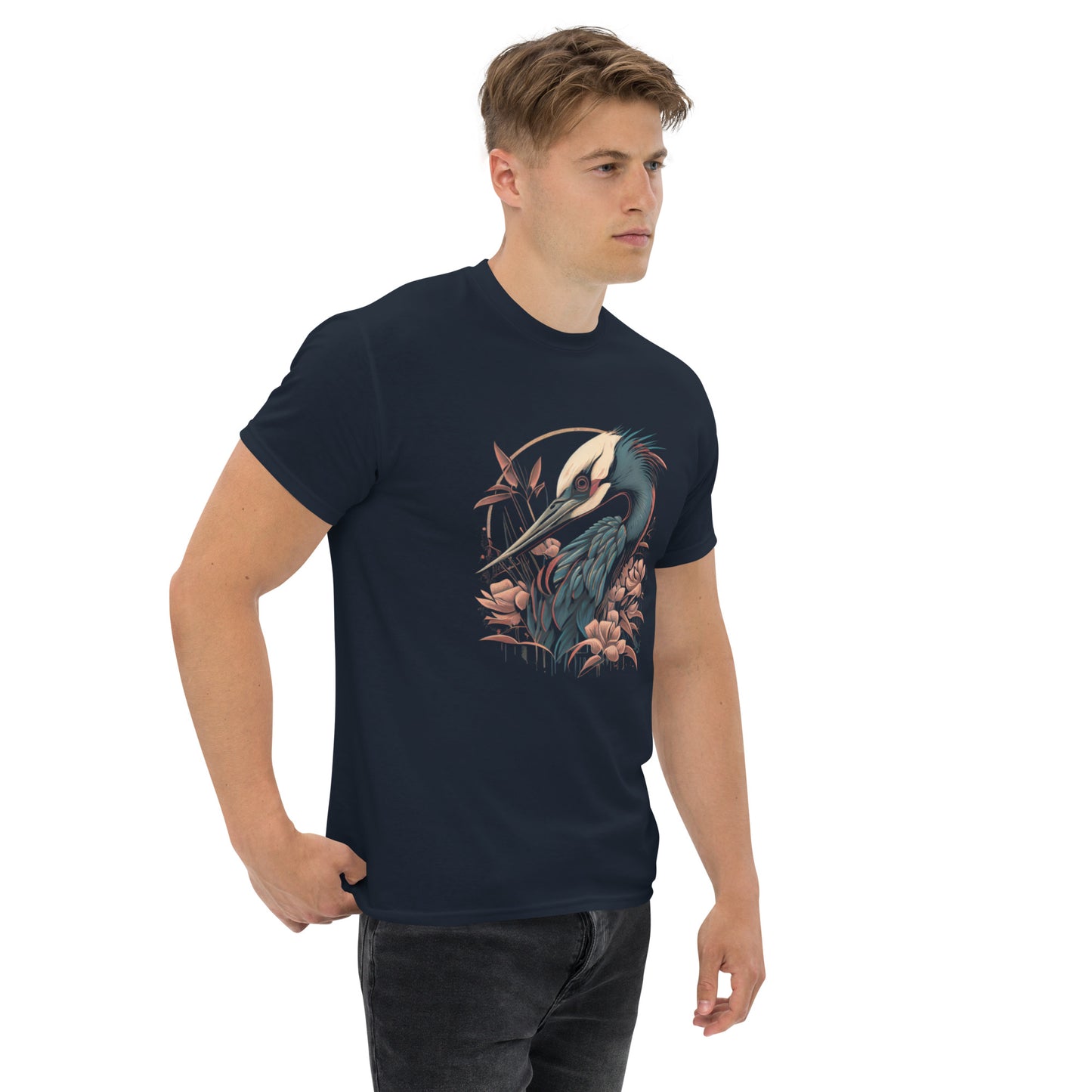 Cool Crane Bird Men's classic tee