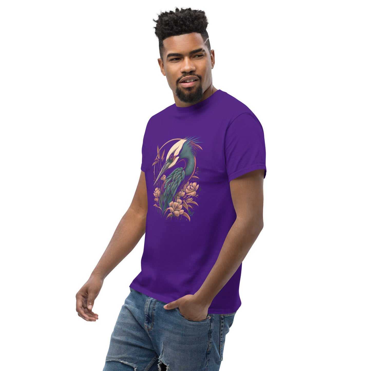 Cool Crane Bird Men's classic tee