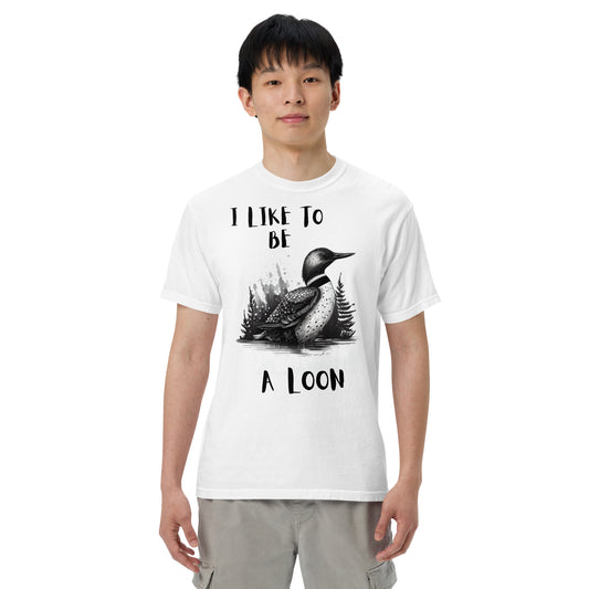 Men’s Loon Bird garment-dyed heavyweight t-shirt