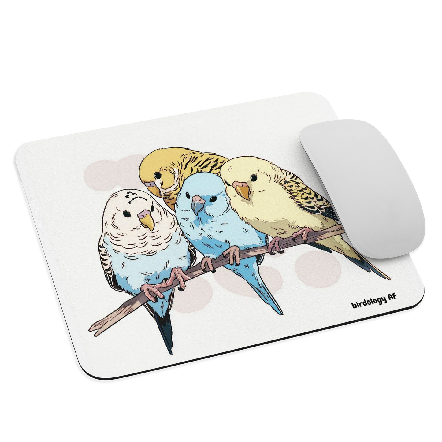 Parakeet Budgies Birds Mouse pad