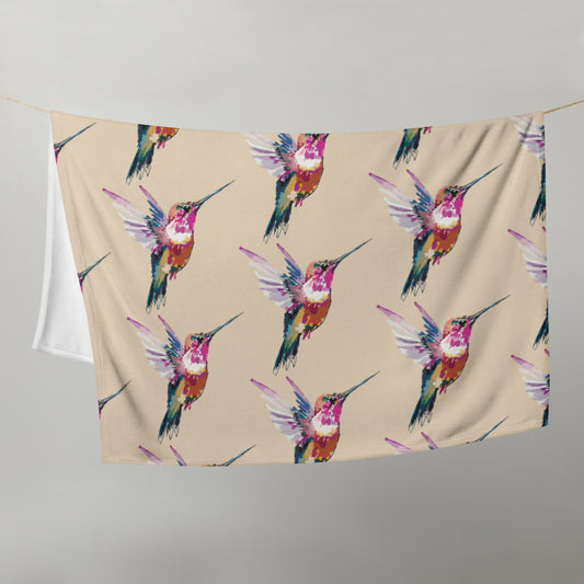 Hummingbird Throw Blanket