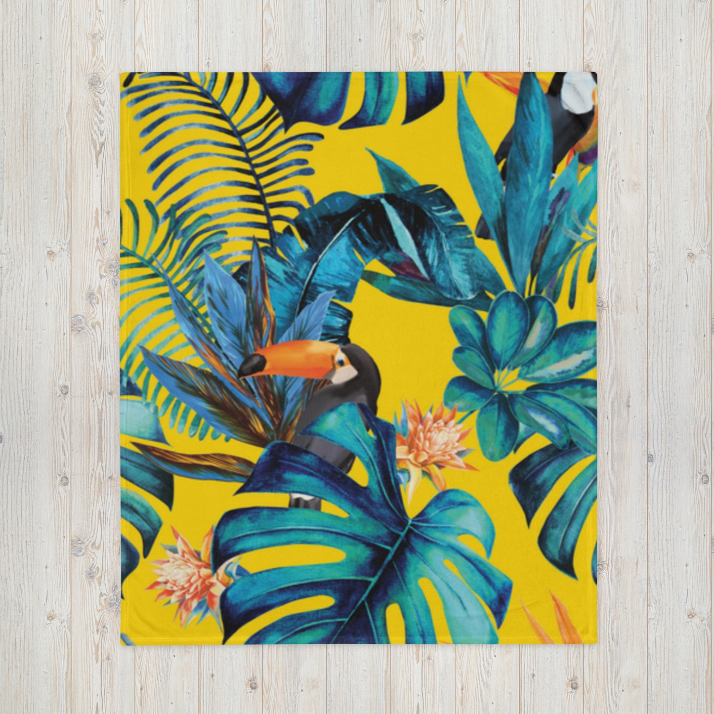 Toucan Bird Throw Blanket