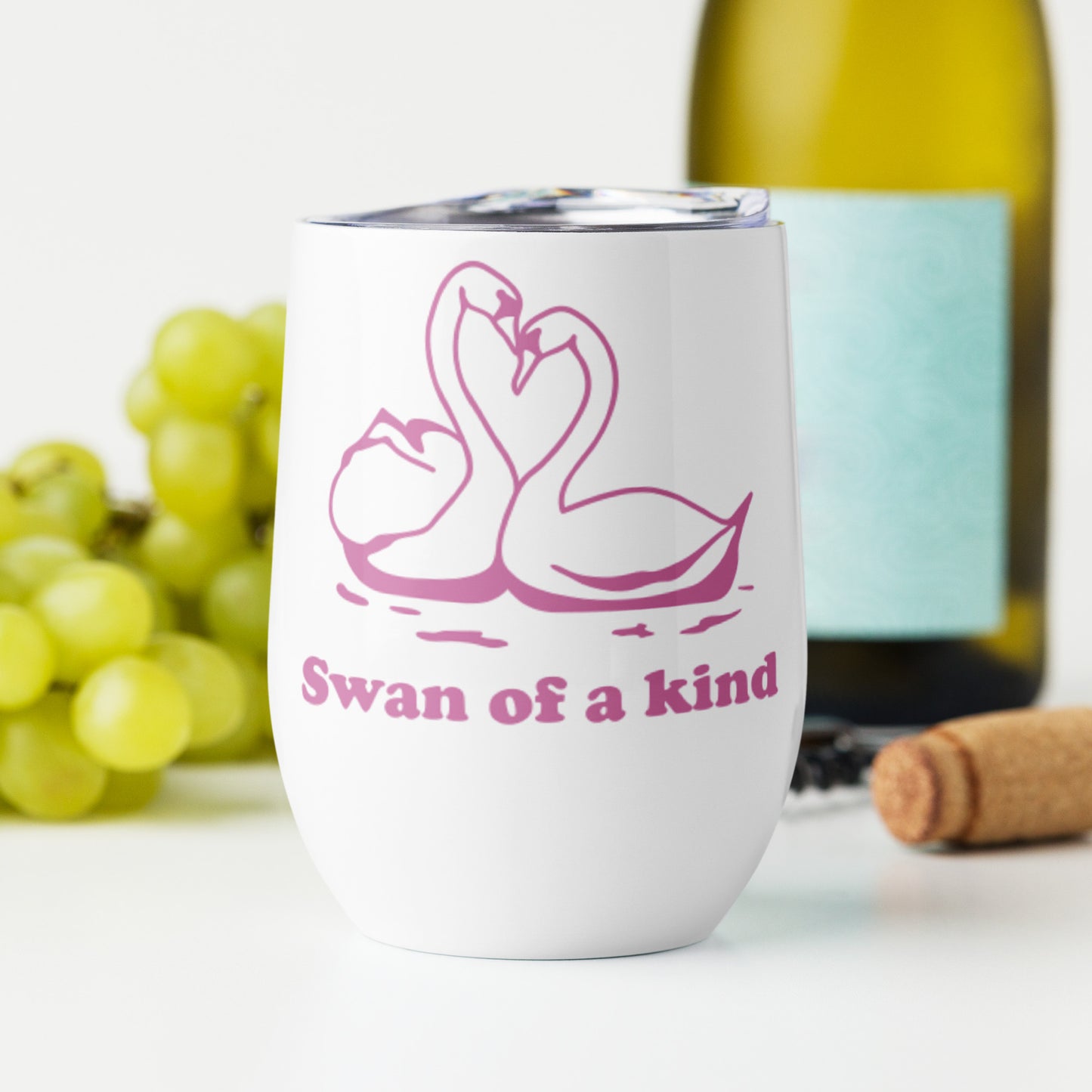 Swan Bird Wine tumbler