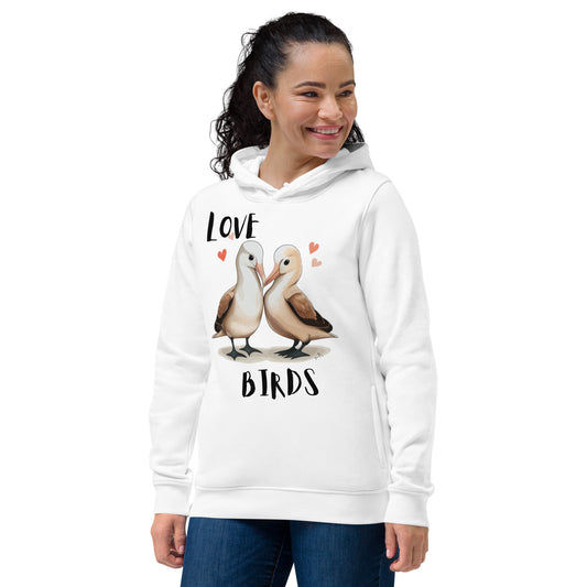 Albatross Mate For Life Women's eco fitted hoodie