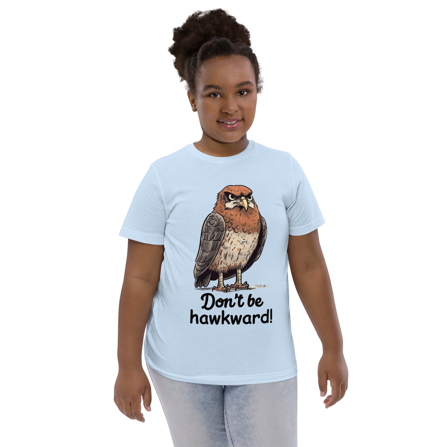 Don't Be Hawkward Hawk Bird Youth jersey t-shirt