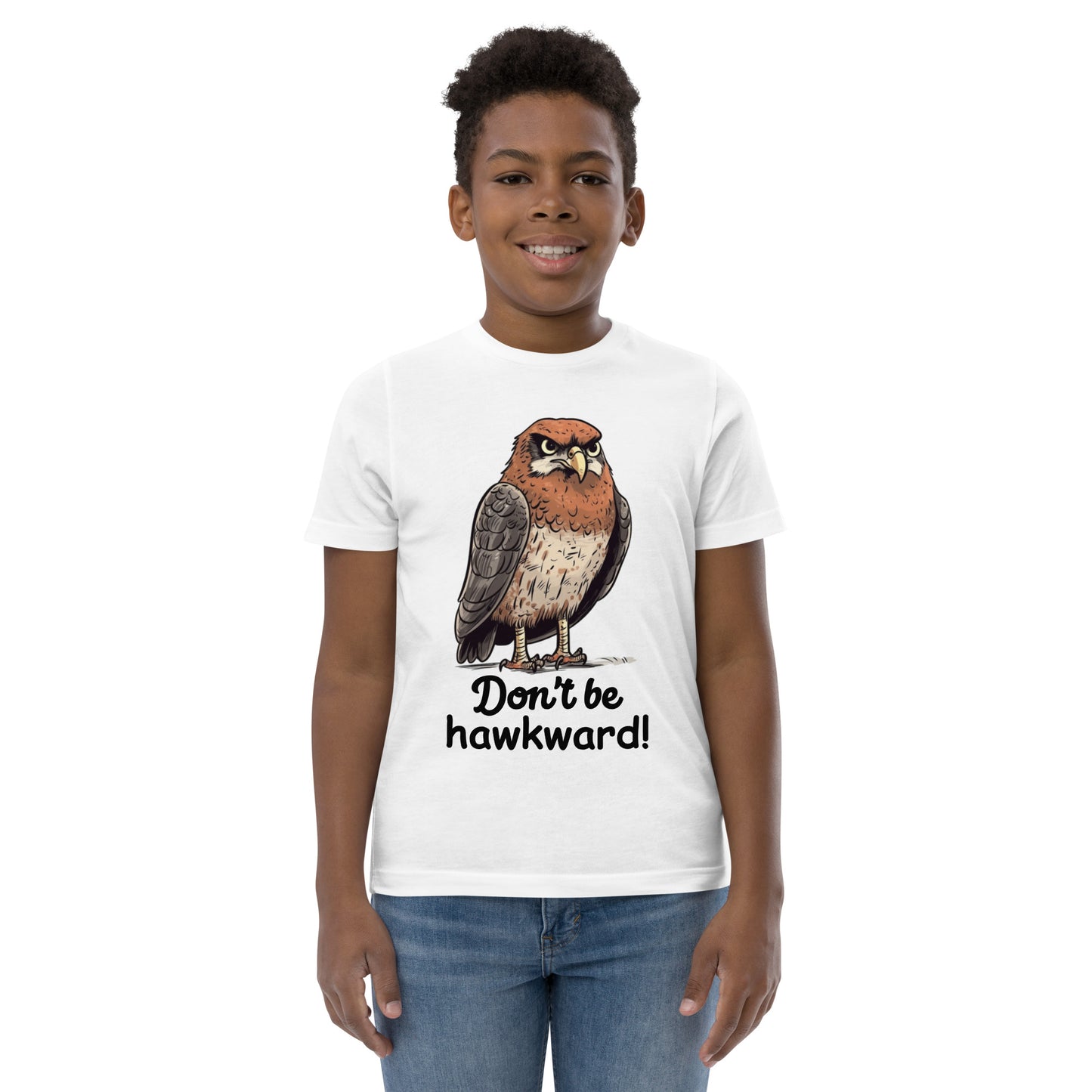 Don't Be Hawkward Hawk Bird Youth jersey t-shirt