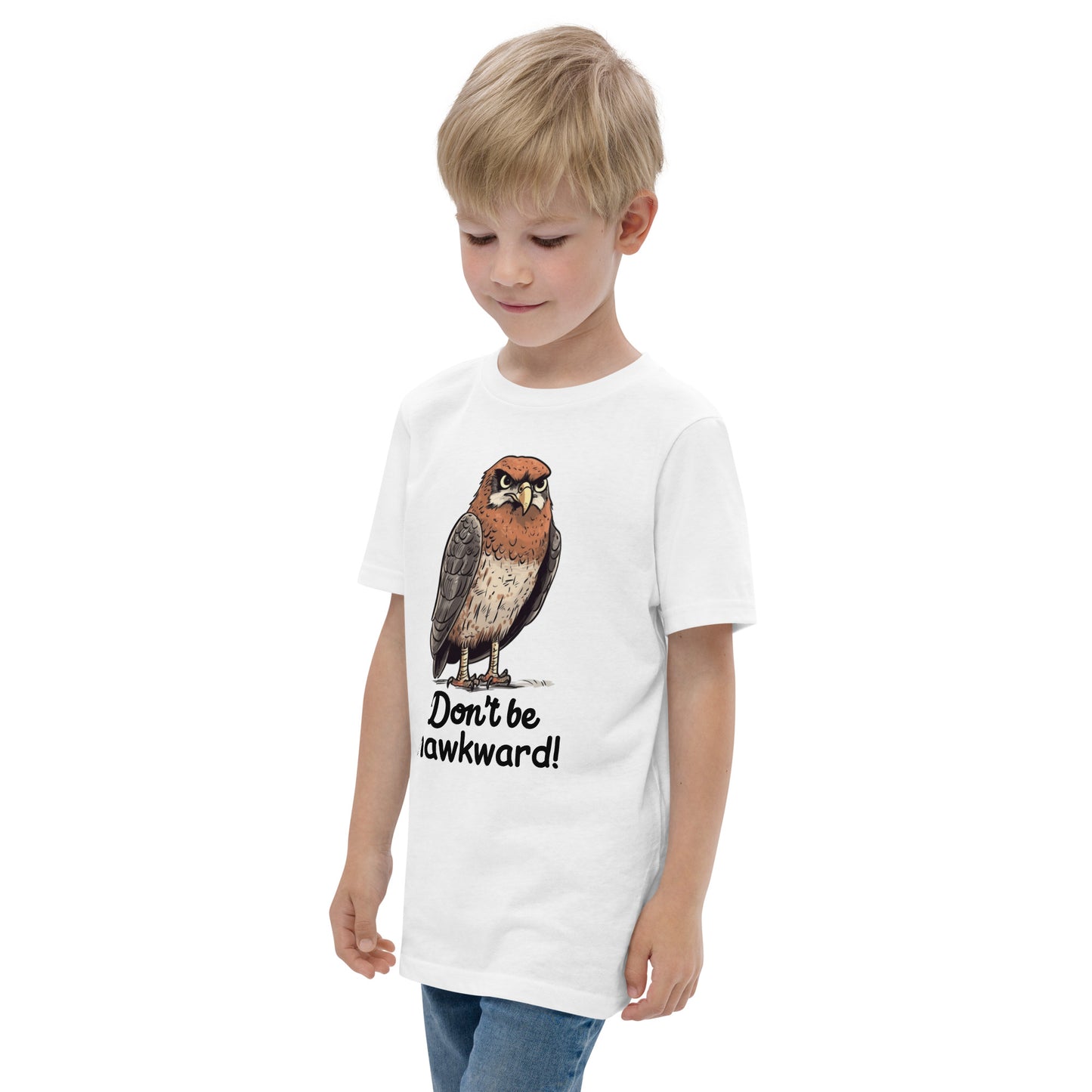 Don't Be Hawkward Hawk Bird Youth jersey t-shirt