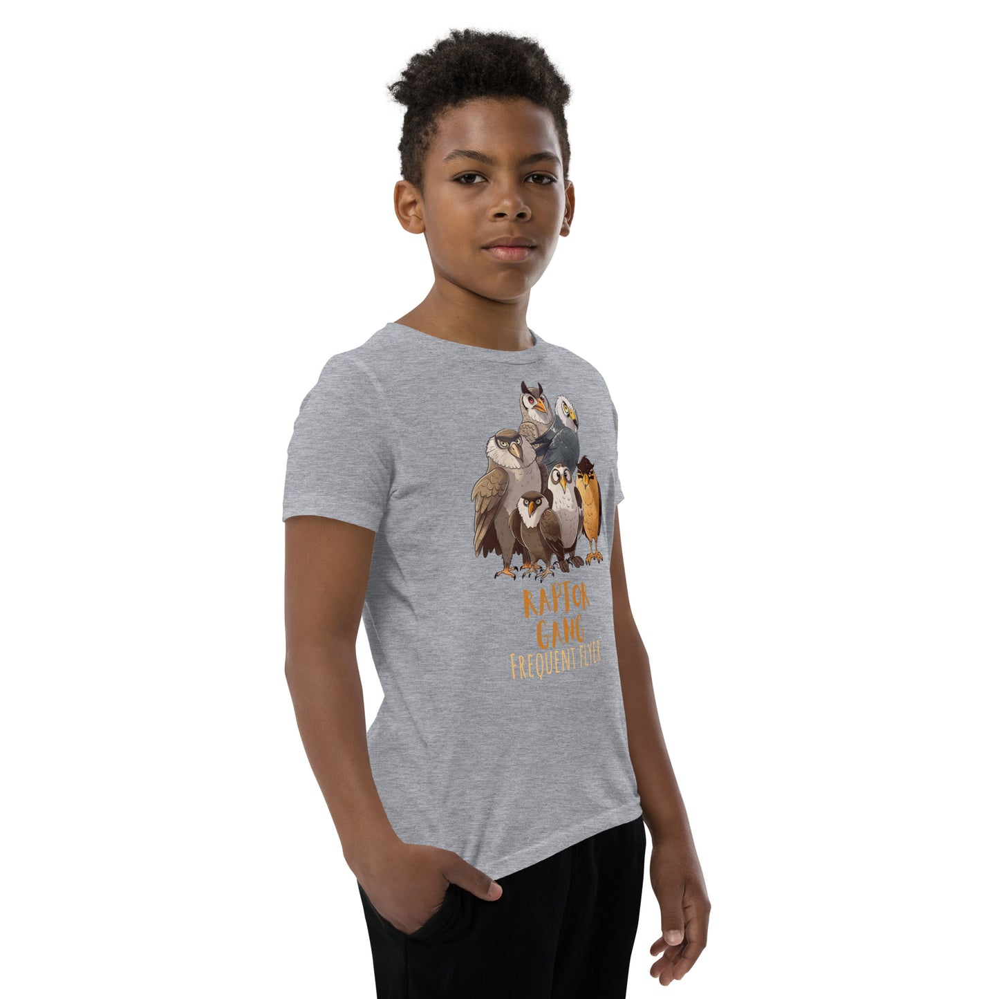 Raptor Gang Birds Youth Short Sleeve T-Shirt