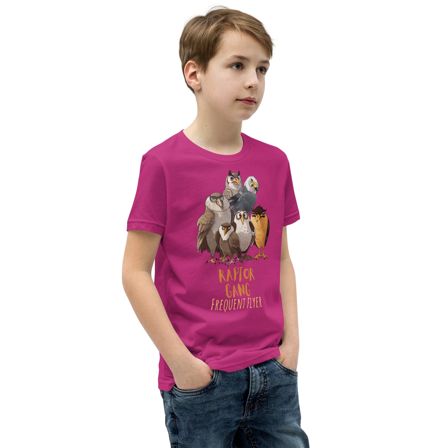 Raptor Gang Birds Youth Short Sleeve T-Shirt