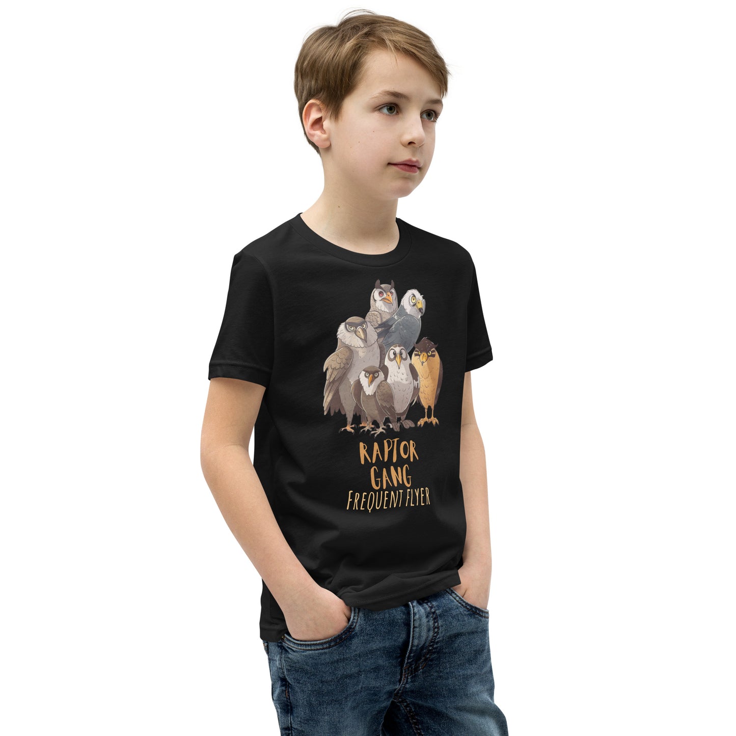 Raptor Gang Birds Youth Short Sleeve T-Shirt